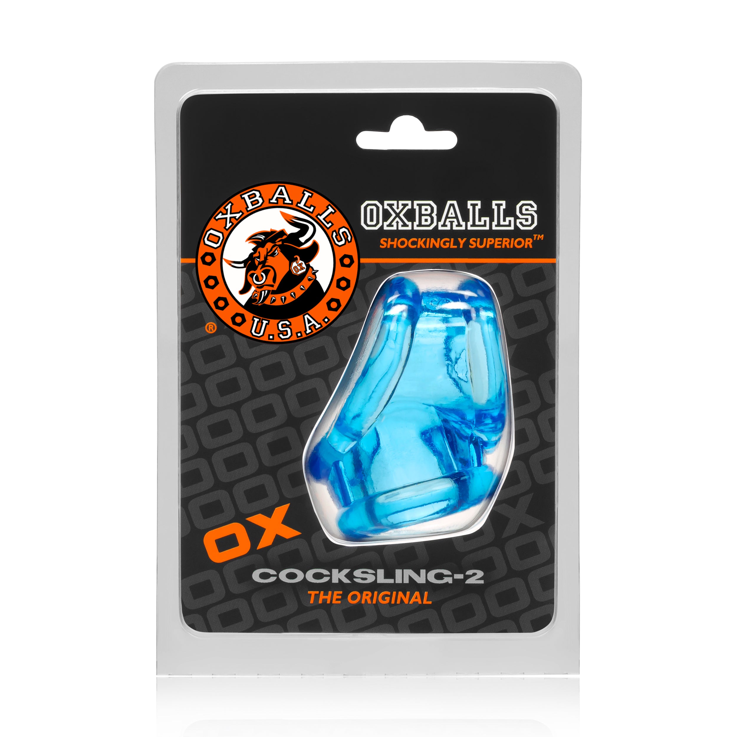 Cocksling 2 Ice Blue Cockring for Enhanced Pleasure and Stimulation Blue COCK RINGS Sling