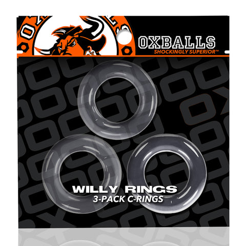 Oxballs Willy Rings 3-Pack Stretchy Clear Cockrings Set Default Title COCK RING Set
