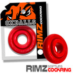Oxballs RIMZ (Red) – Plush Grip Cockring Default Title > Cock Ring > Single