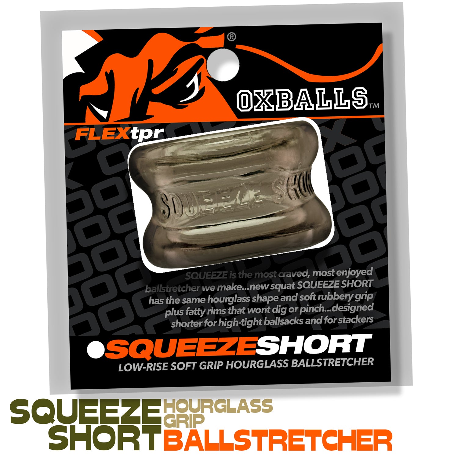 Oxballs Squeeze Short Storm – Rubber Ball Stretcher Default Title > Sex Toys For Men > Ball Stretchers