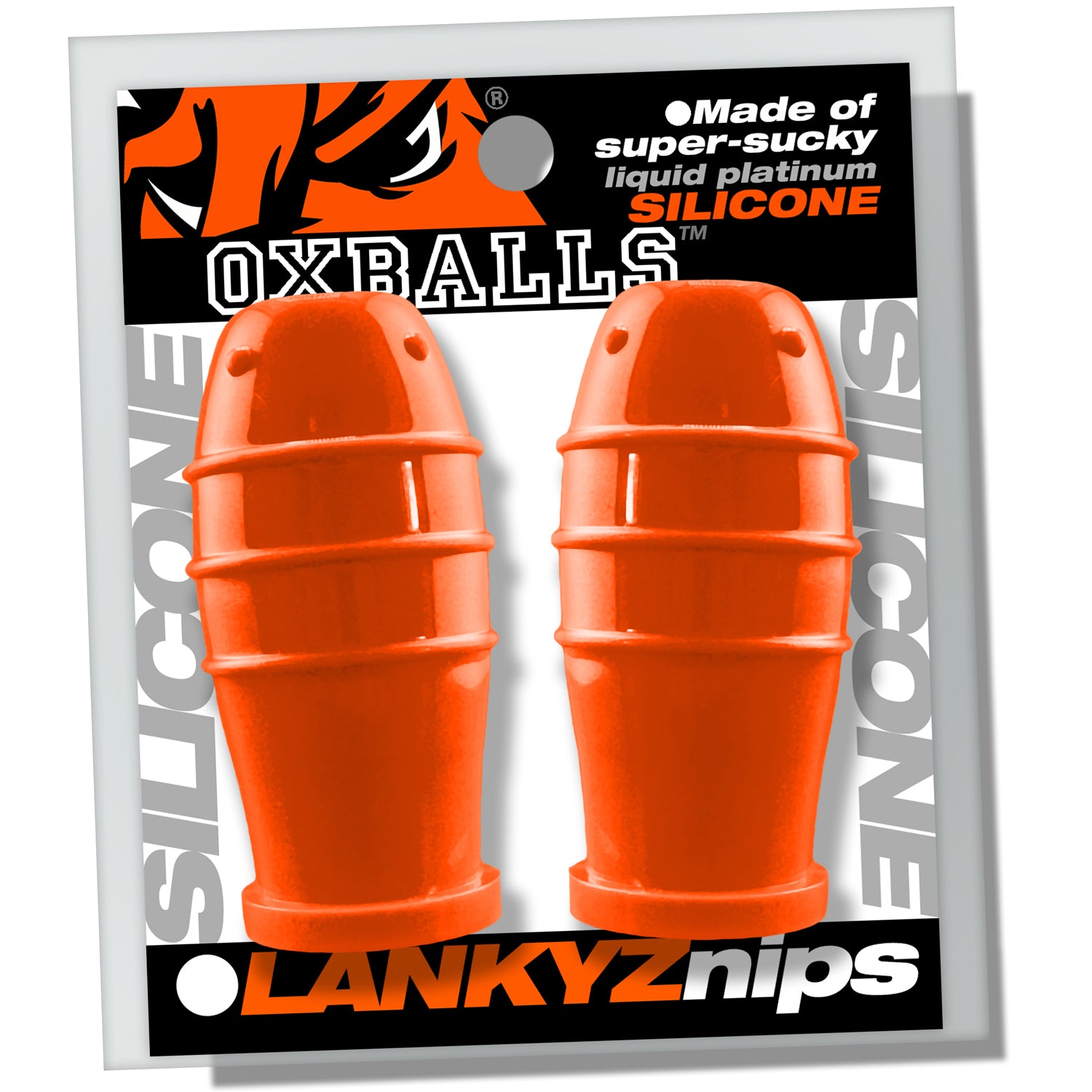 Oxballs Lankyz (Orange) – Silicone Nipsuckers Default Title > Sex Toys > Nipple Suckers Main image