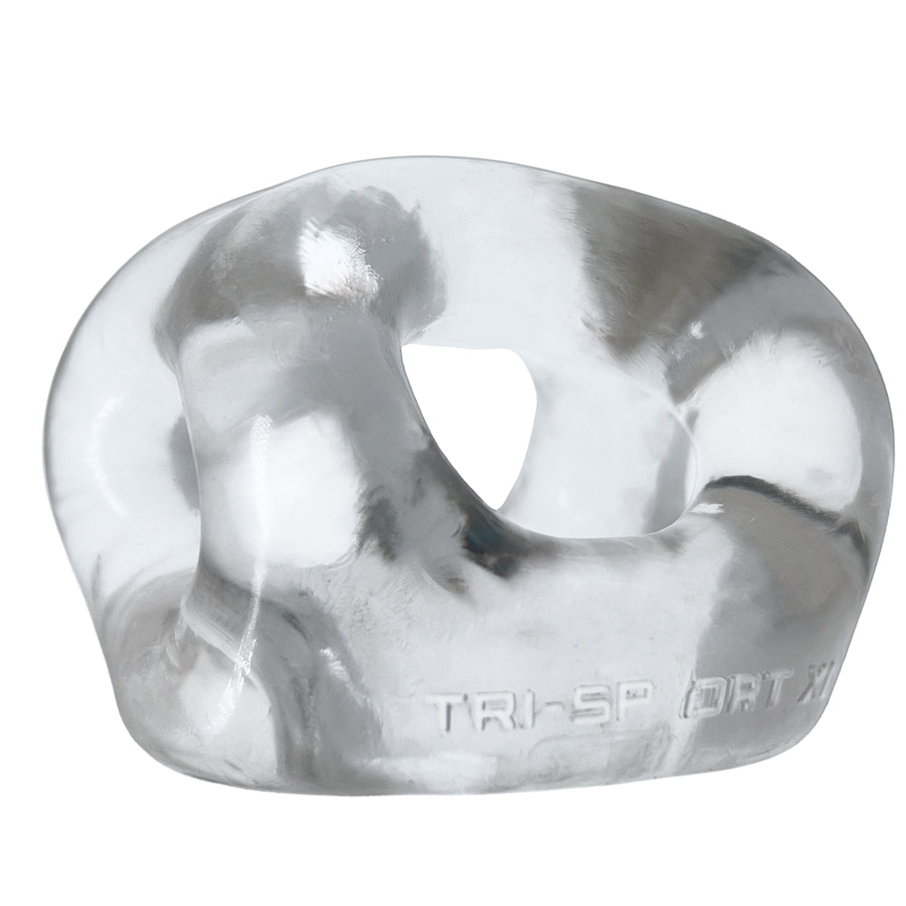 OXBALLS TRI-SPORT XL Thicker 3-Ring Cocksling Clear – Enhanced Support and Bulge Enhancement > Cock Ring > Sling