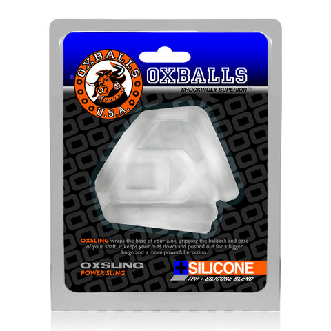 OXBALLS OxSling Fleshy Soft Cocksling Plus Silicone Power Sling Cool Ice COCK RINGS