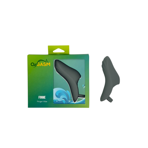 OZGasm Finme Finger Vibe (Grey) – Rechargeable Silicone Vibrator Finger Stimulator