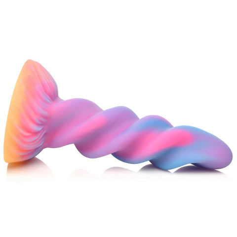 Moon Rider Glow in the Dark Unicorn (Colorful Sunburst) – Vibrant Glow Dildo 7 Inches > Dildos > Fantasy