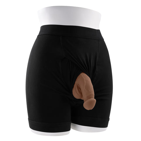 Gender X 4 Inch Silicone Packer - Dark 4 Inch Size Packers