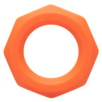 Alpha Liquid Silicone Sexagon Ring Orange Stretchy Comfortable Enhancer > Cock Ring > Single