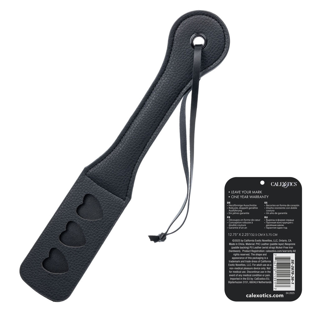 Nocturnal Collection Heart Throb (Red) Paddle – Playful Paddle Black > Bondage Gear > Paddles
