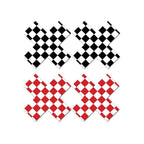 Off The Wall Pasties Set with Black and Red Checkered Design > Clothes > Pasties