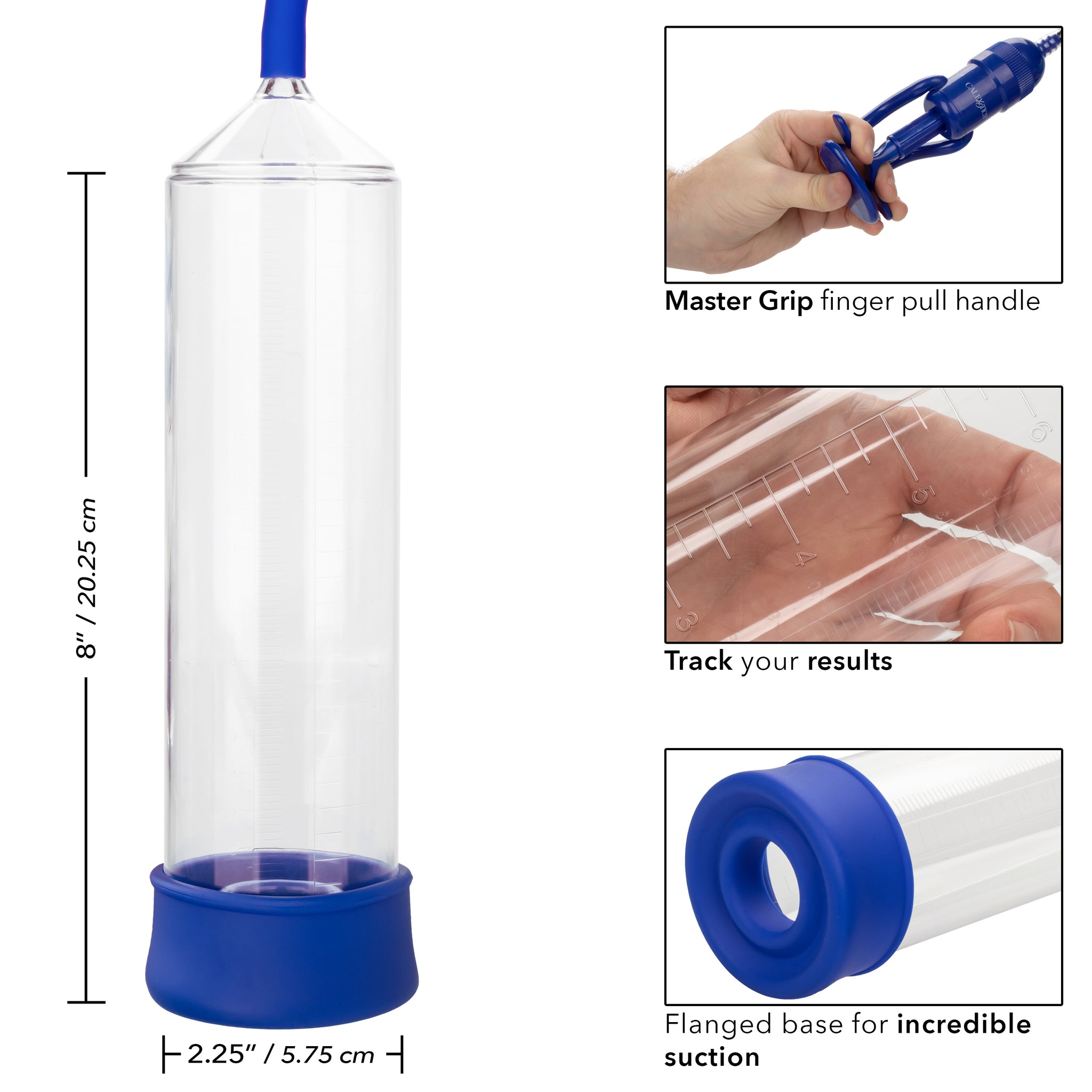 Admiral StaHard – Male Enhancement Pump with Silicone Base and Master-Grip Handle Blue > Pumps > Penis Pumps