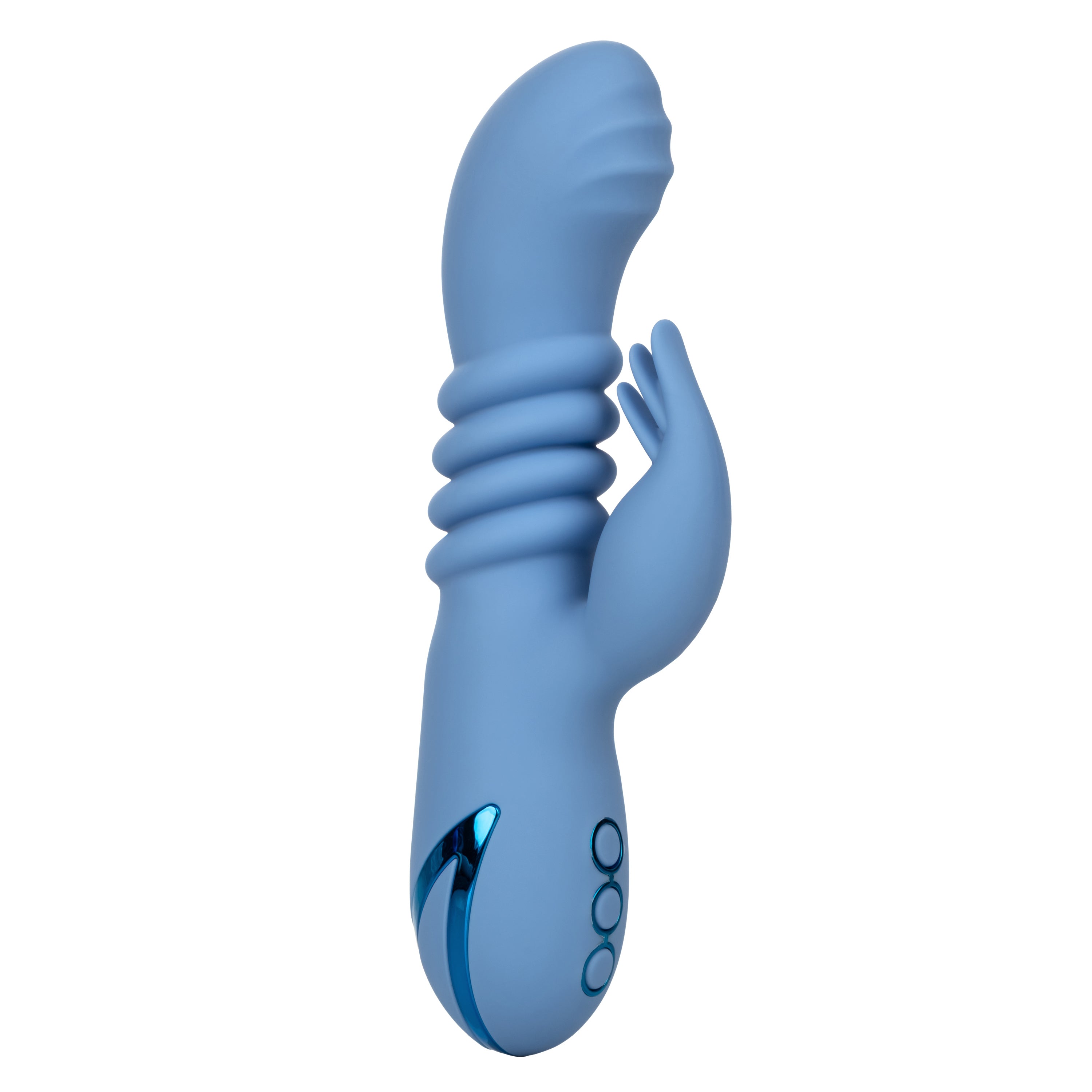 California Dreaming Santa Cruz Blue Coaster Massager with Triple Flickering Teaser and Waterproof Design > Vibrators > Ladies > Rabbit