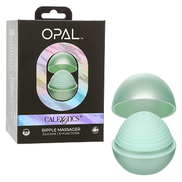 Opal Ripple Massager Silicone 10 Functions Waterproof USB Rechargeable Mint Green Electric Massager