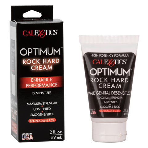 Optimum Rock Hard Cream 2 Oz Unscented Desensitizing Gel ENHANCERS