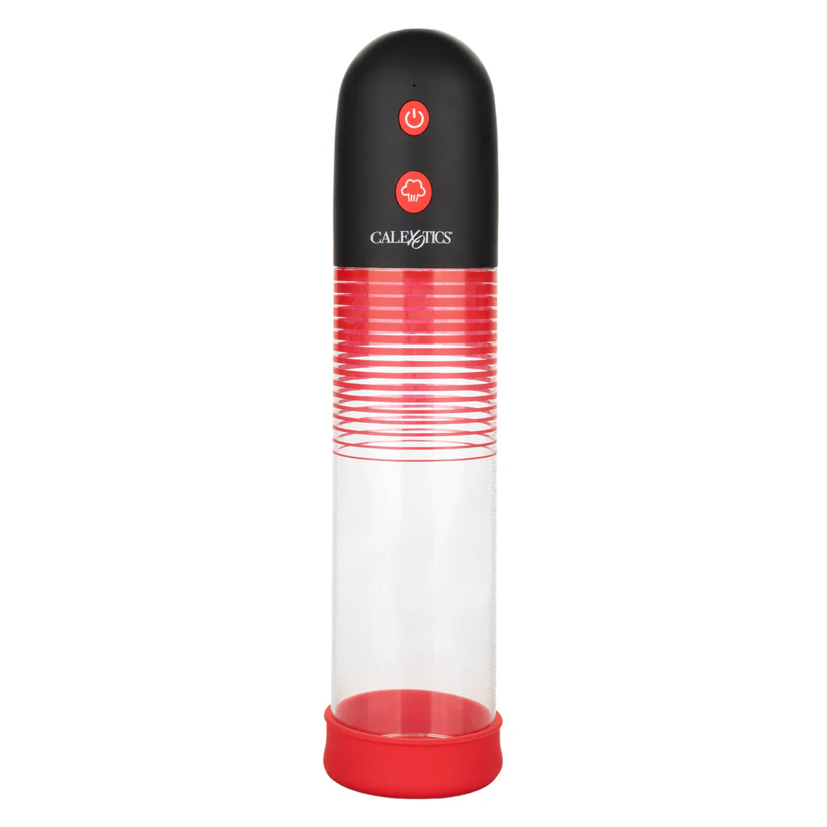 Optimum Series Big Man’s Rechargeable EZ Pump with Clear Cylinder and Red Silicone Base PUMPS