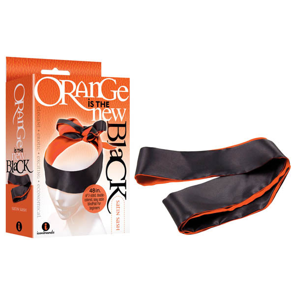 Orange Is The New Satin Sash Orange Blindfold > Bondage Gear > Blindfolds Main image