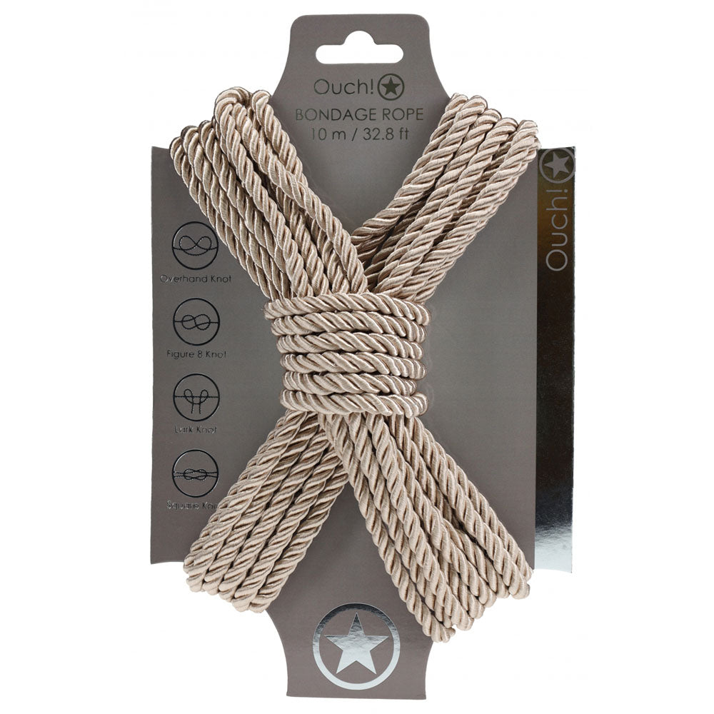 Ouch Bondage Rope 10 Meter Gold Nylon Bondage Rope > Bondage Gear > Rope Main image