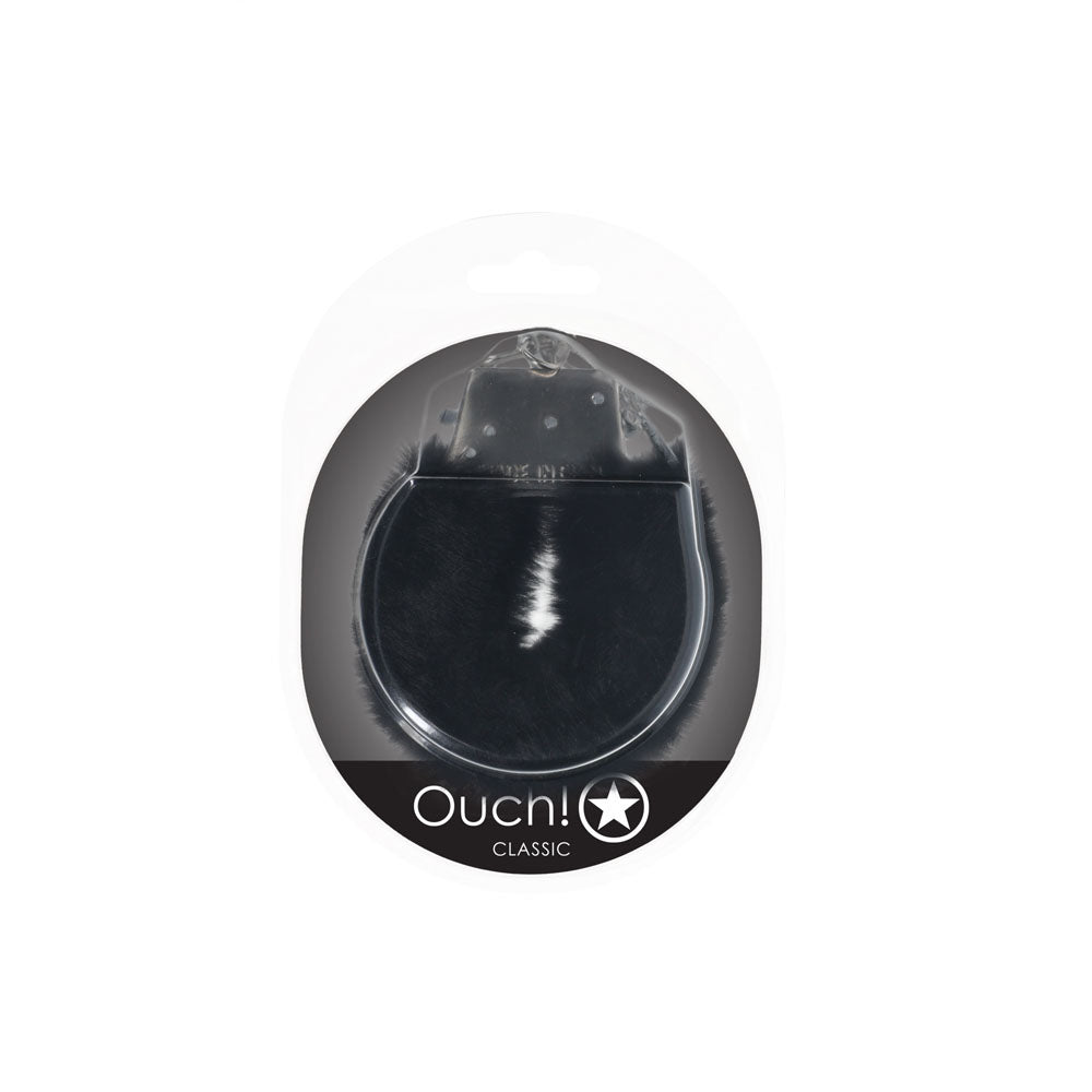 Ouch Classic Fluffy Cuffs Black Soft Restraints for Intimate Adventures > Bondage Gear > Restraints