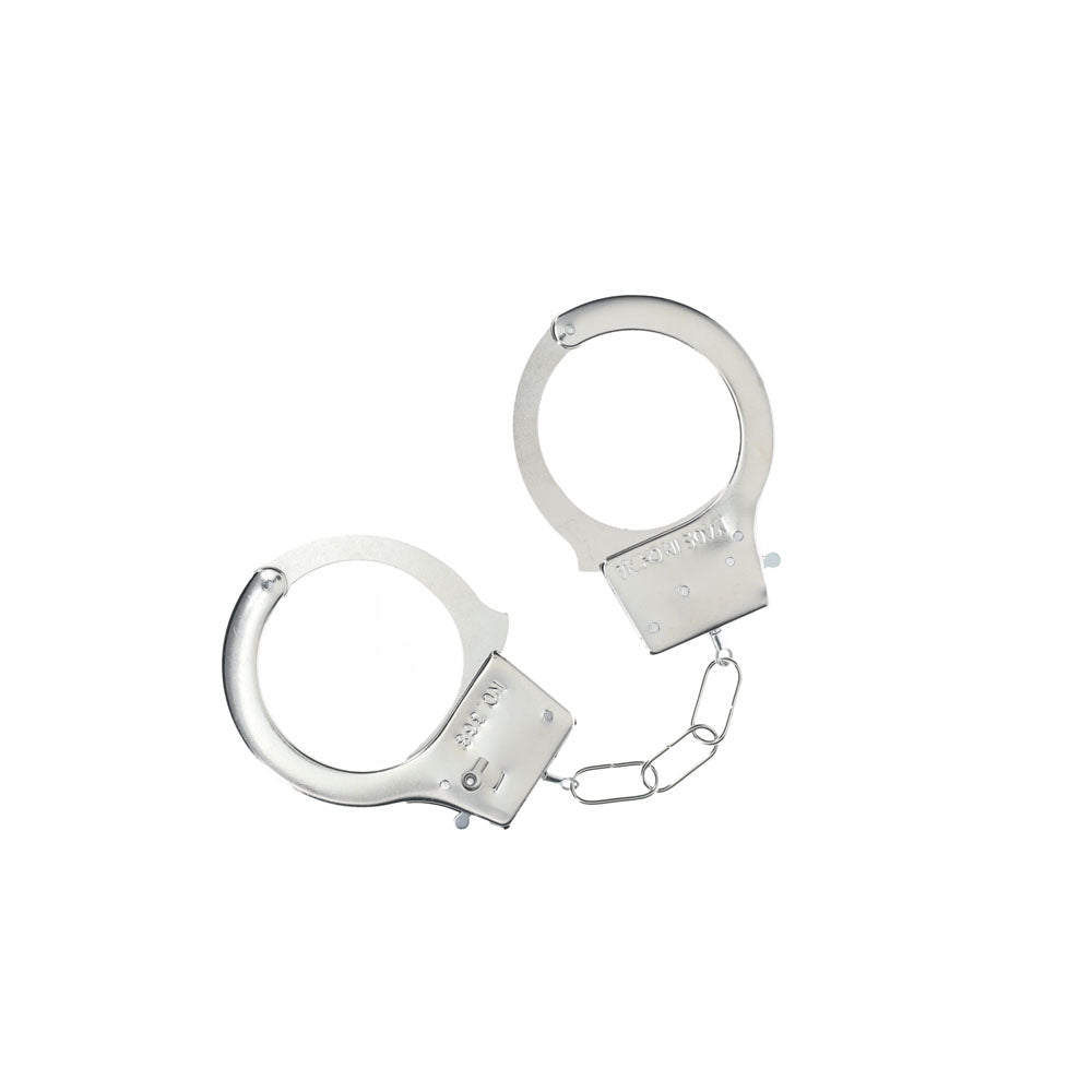 Ouch Classic Metal Cuffs Silver Metal Restraints Default Title > Bondage Gear > Handcuffs