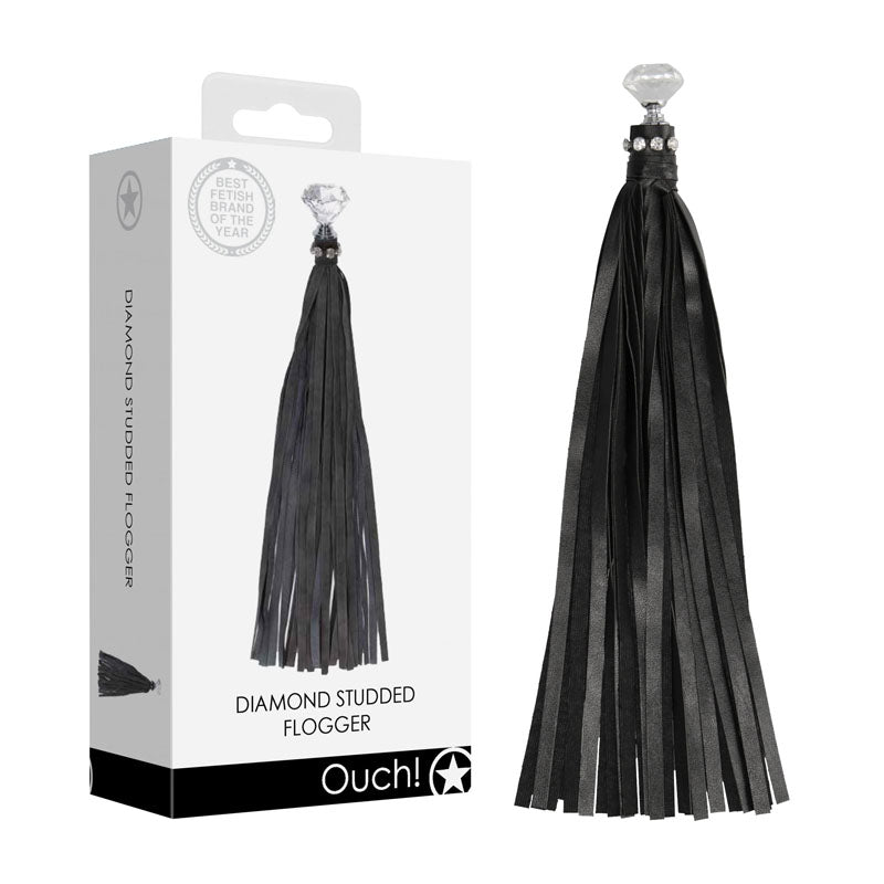 Ouch Diamond Studded Whip BDSM Toy > Bondage Gear > Whips & Floggers Main image