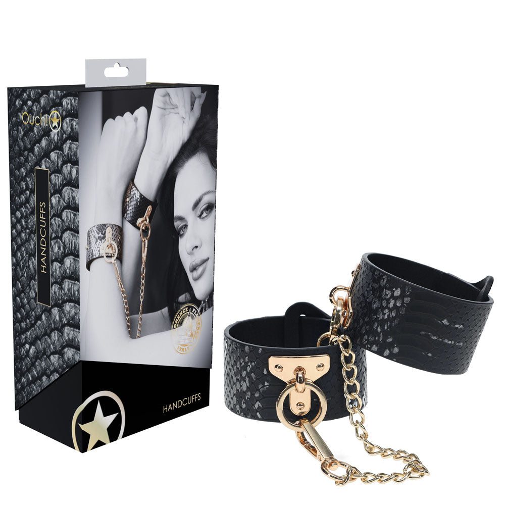 Ouch Florence Collection Handcuffs High Quality Bonded Leather > Bondage Gear > Handcuffs Main image