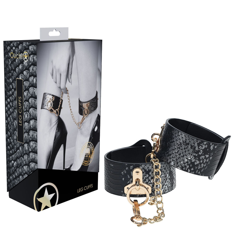 Ouch Florence Collection Leg Cuffs Elegant Ankle Restraints