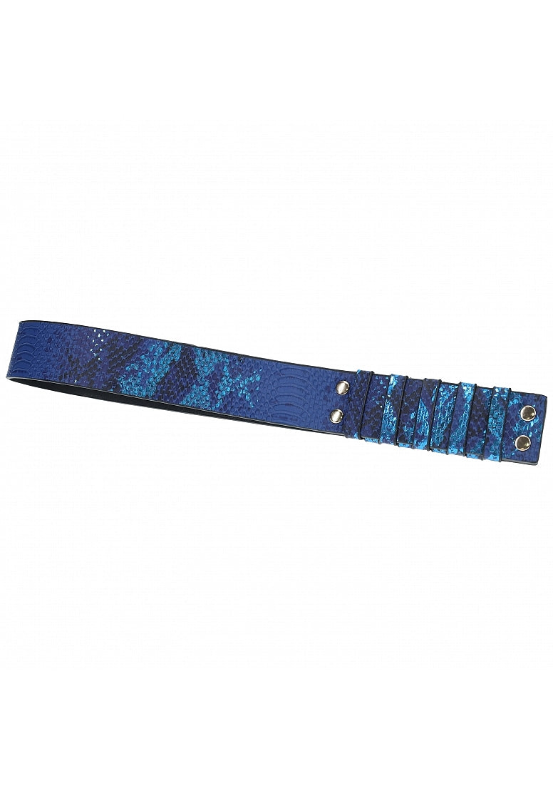 Ouch Florence Collection Paddle Blue Iridescent PU Leather BDSM Paddle Secondary image