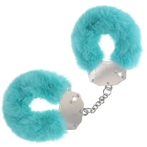 Ouch Heavy-Duty Fluffy Cuffs Blue Comfortable Restraints for Intimate Play Default Title > Bondage Gear > Restraints