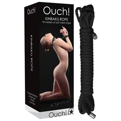 Ouch Kinbaku Rope - 10 Metre Length - Soft Nylon Rope Rope