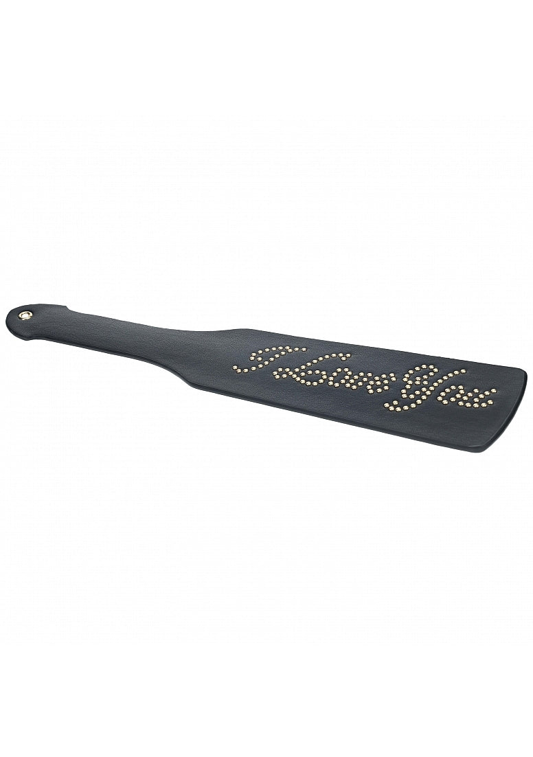 Ouch London Collection Paddle Black PU Leather with Iridescent Hardware > Bondage Gear > Paddles