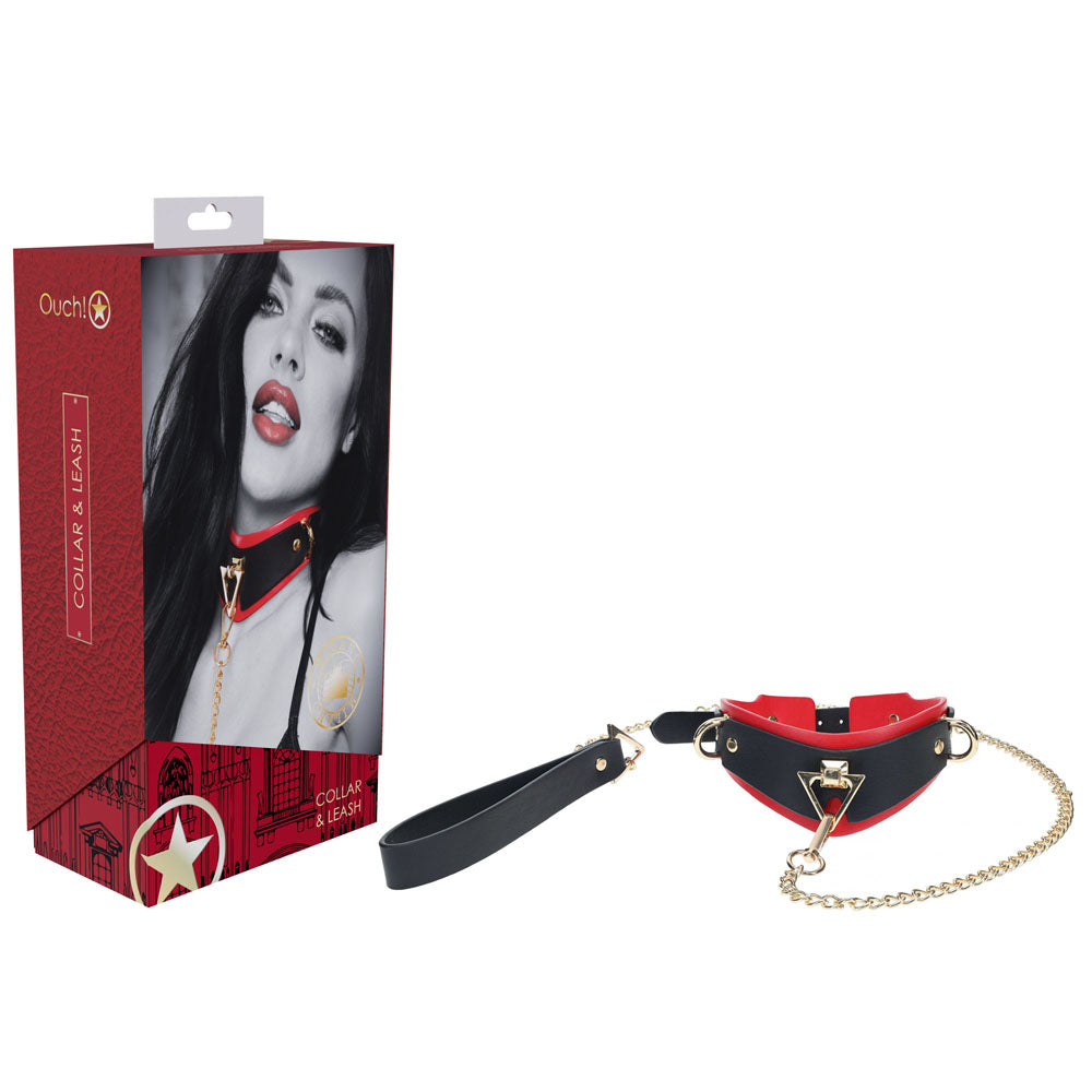 Ouch Milan Collection Collar with Leash > Bondage Gear > Collars & Leashes Main image