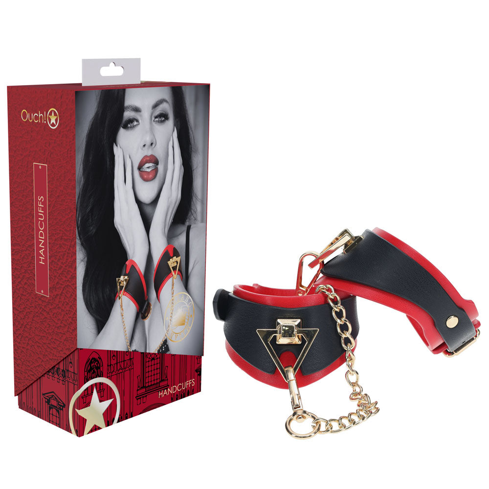 Ouch Milan Collection Handcuffs High Quality Bonded Leather Chic Design Secondary image