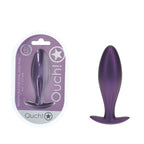 Ouch Oval Metallic – Silicone Large Butt Plug > Anal Range > Butt Plugs