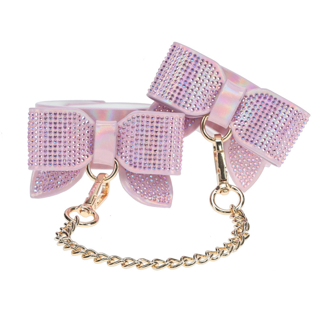 Ouch Paris Collection Leg Cuffs Premium Bonded Leather Adjustable Ankle Restraints > Bondage Gear > Restraints Main image