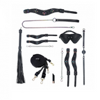 Ouch! Venice Collection Kit with Bag Black Bondage Set with Iridescent Hardware and Accessories > Bondage Gear > Bondage Kits
