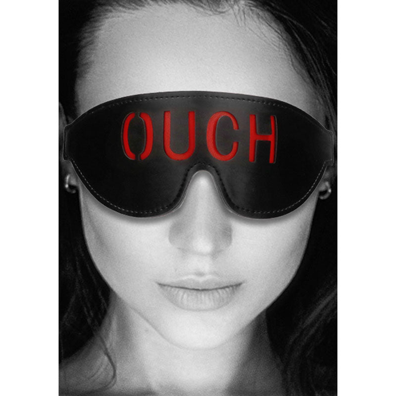 Ouch White Bonded Leather Eye Mask Ouch Eye Restraint > Bondage Gear > Blindfolds
