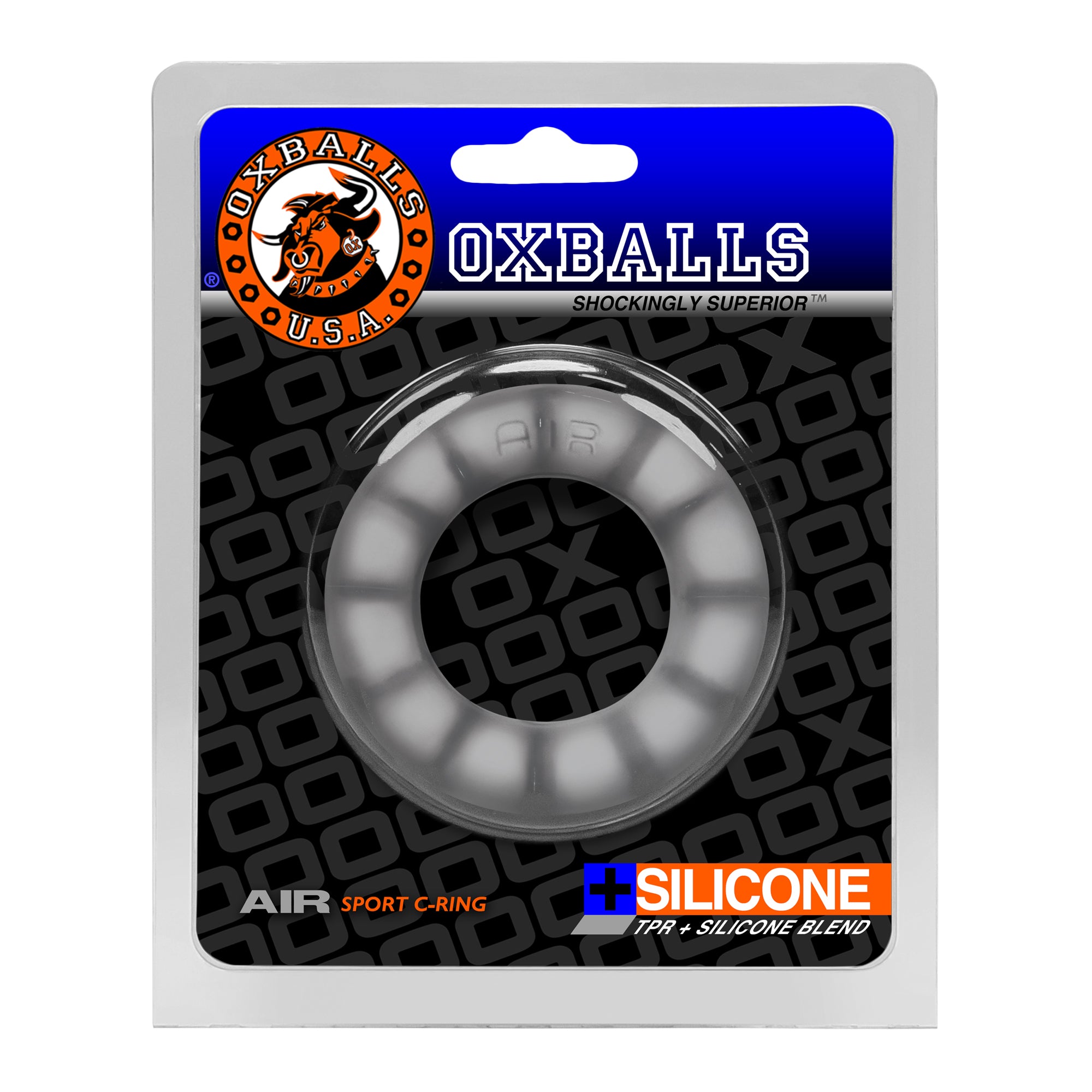 Oxballs Big Ox Thick Blubbery Cockring Cool Ice Silicone Blend > Cock Ring > Single Main image