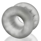 Oxballs Core Clear Ice Ball Stretcher with Outer Ribs Design > Sex Toys For Men > Ball Stretchers