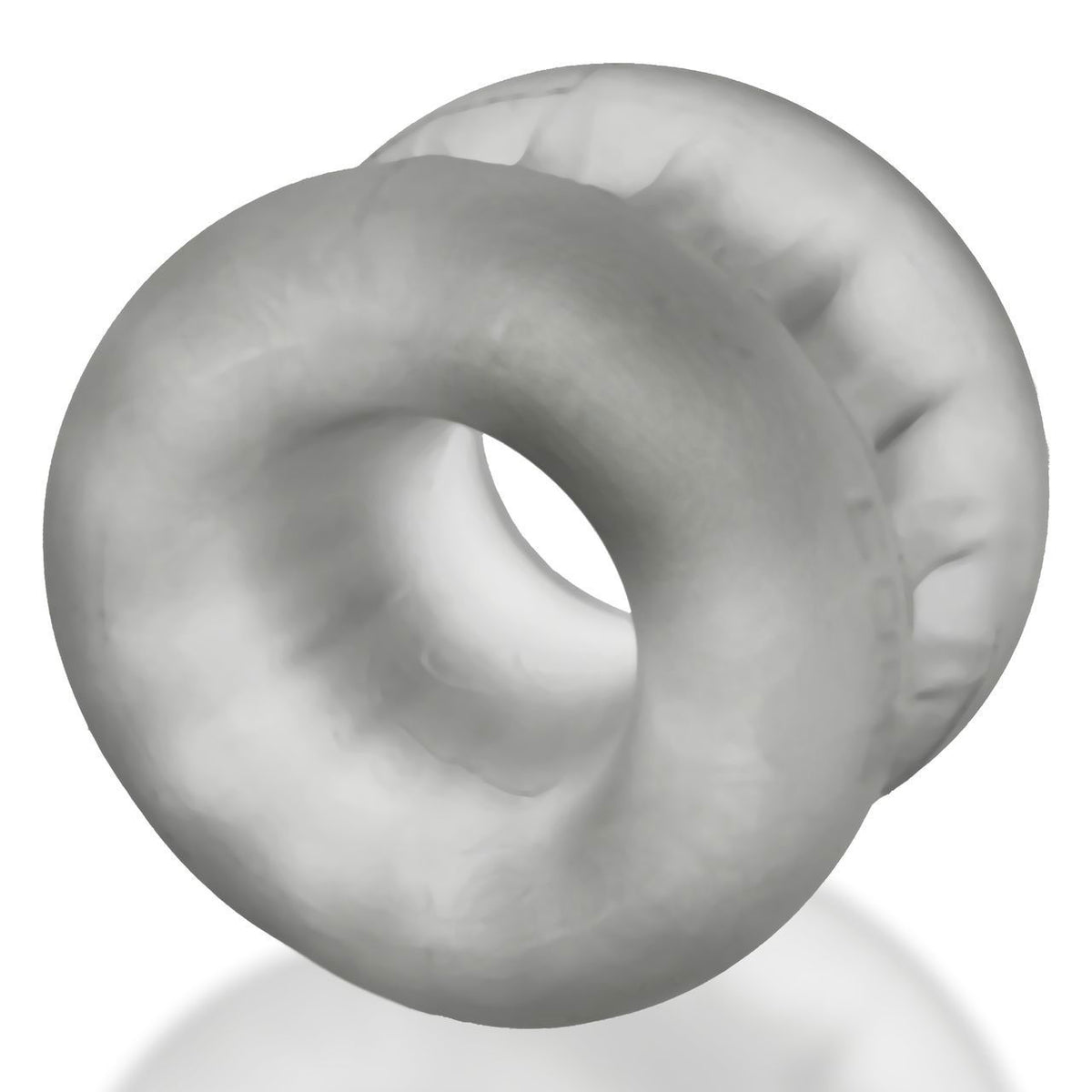 Oxballs Core Clear Ice Ball Stretcher with Outer Ribs Design > Sex Toys For Men > Ball Stretchers