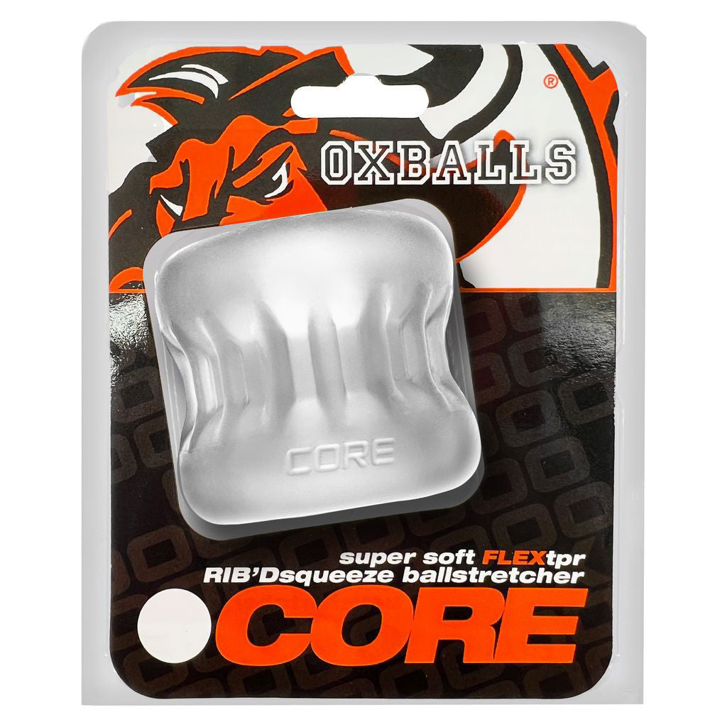 Oxballs Core Clear Ice Ball Stretcher with Outer Ribs Design > Sex Toys For Men > Ball Stretchers Main image