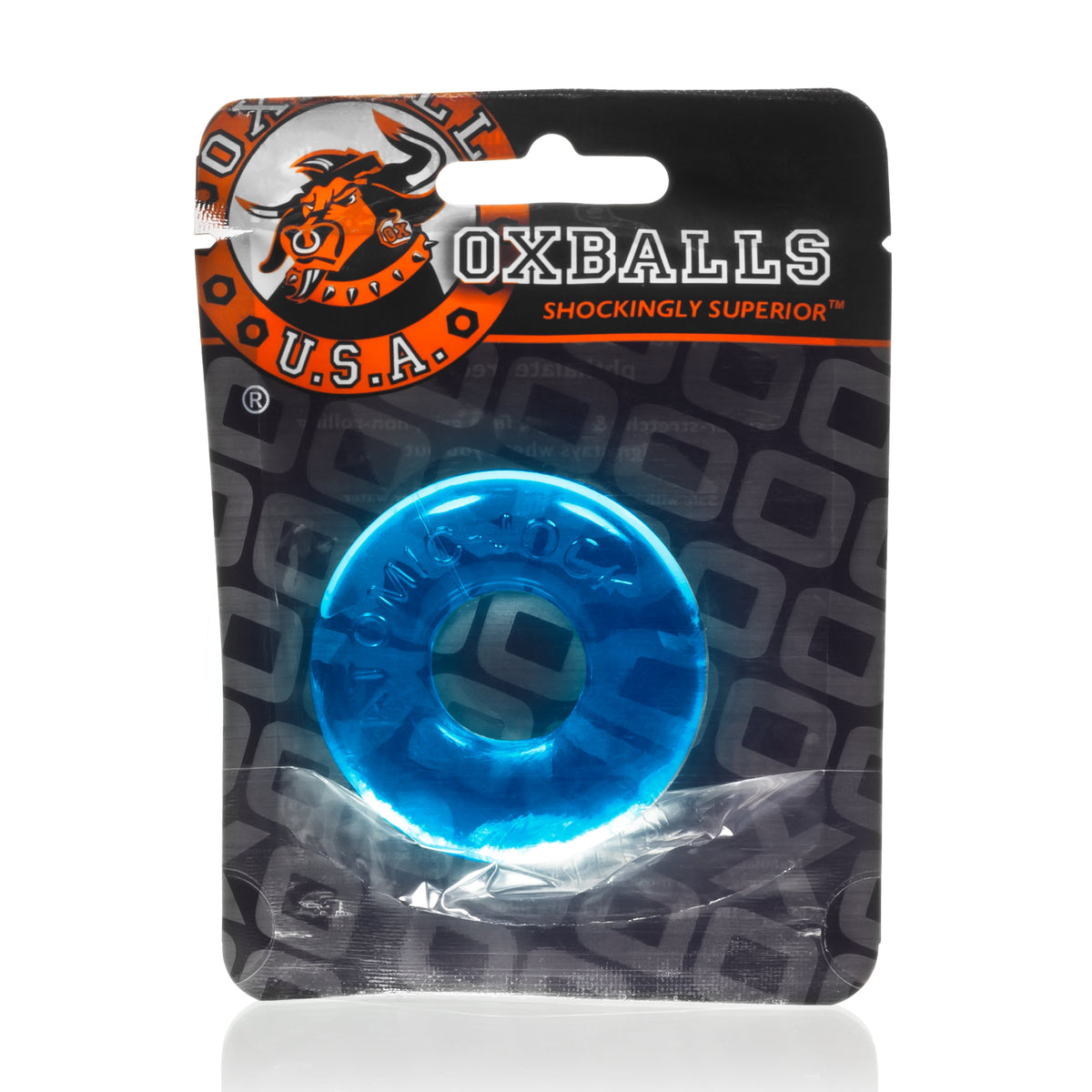 Donut 2 Large Cockring with Five Times Stretch Blue > Cock Ring > Single