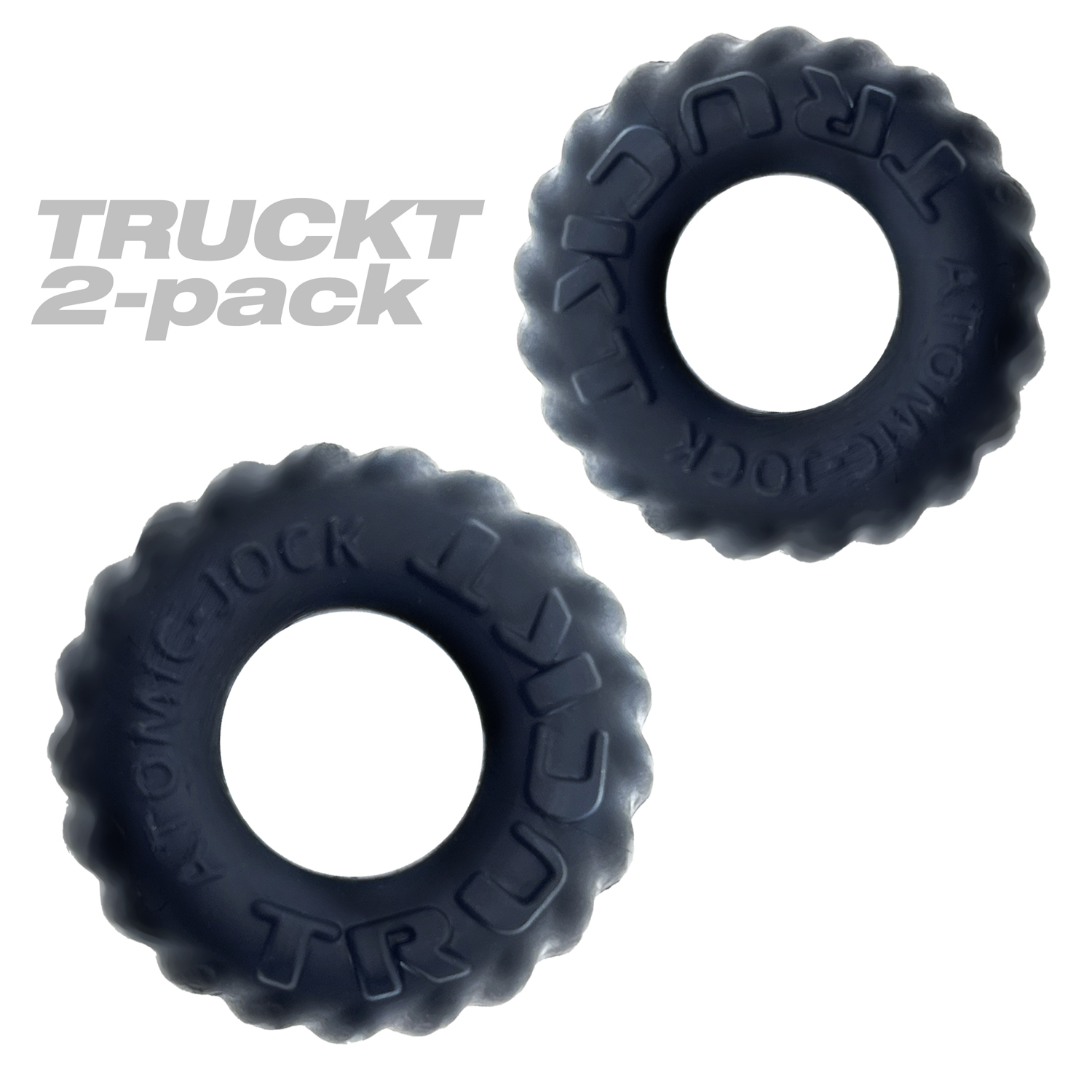Oxballs Truckt 2 Piece (Night Black) – Silicone Cockring Set > Cock Ring > Sets