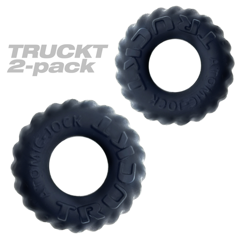 Oxballs Truckt 2 Piece (Night Black) – Silicone Cockring Set COCK RING Set