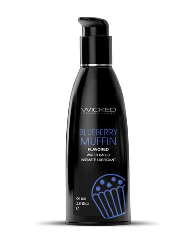 Wicked Aqua Blueberry Muffin 60 ml Water Based Lubricant ... No Colour Selected Flavoured Lube