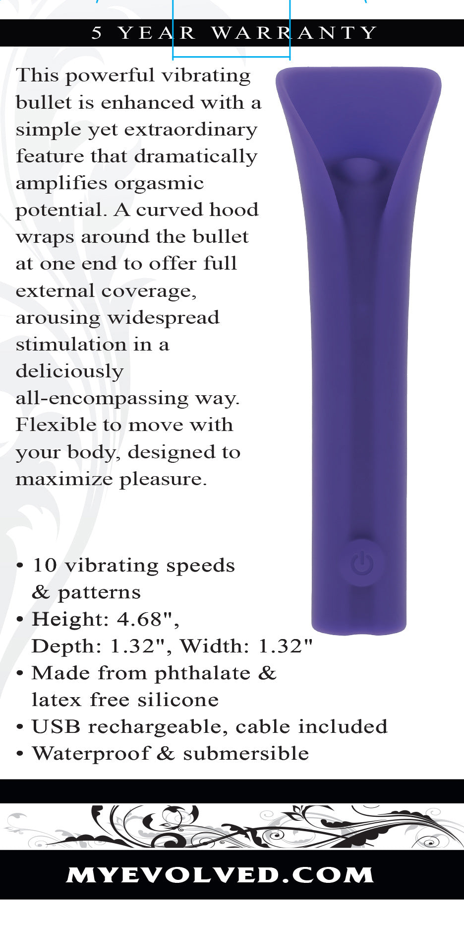 Evolved Full Coverage Stimulator Purple > Vibrators > Ladies > Clitoral Vibrators and Stimulators