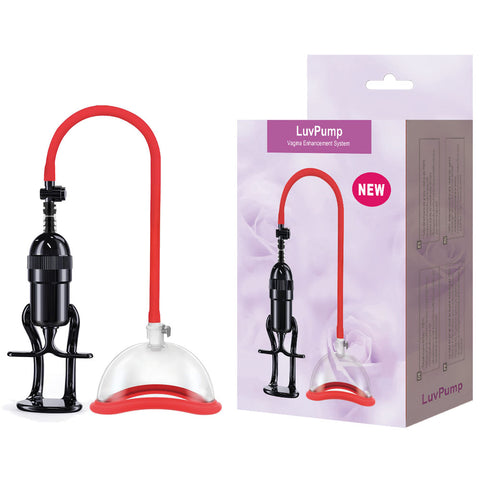 LuvPump Vagina Enhancement System Clear Vagina Pump Red PUMPS
