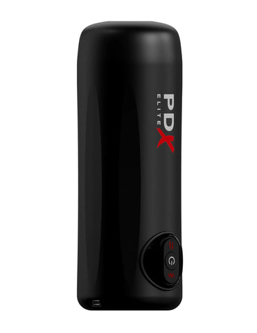 Pdx Elite Moto Milker Suction Stroker Black > Sex Toys For Men > Masturbators > Vibrating