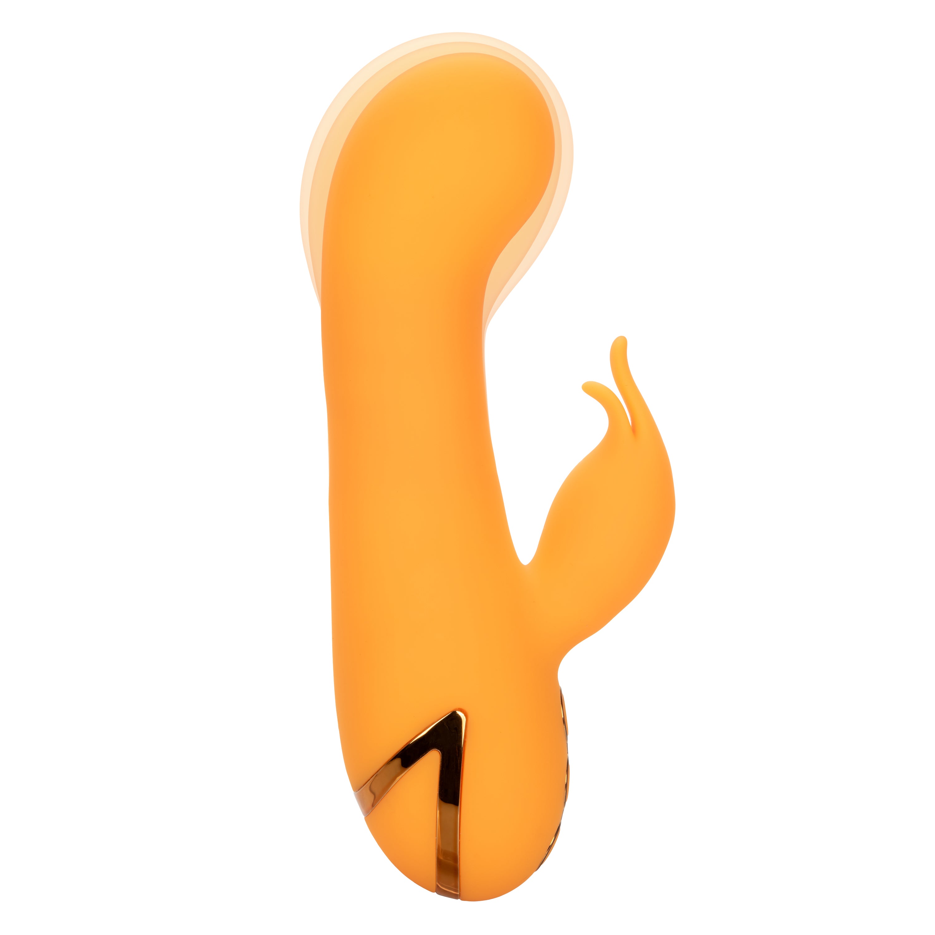 California Dreaming Montecito Muse Orange Silicone G-Spot Stimulator with 10 Vibration Functions and 3 Inflation Settings Orange > Vibrators > Ladies > Rabbit