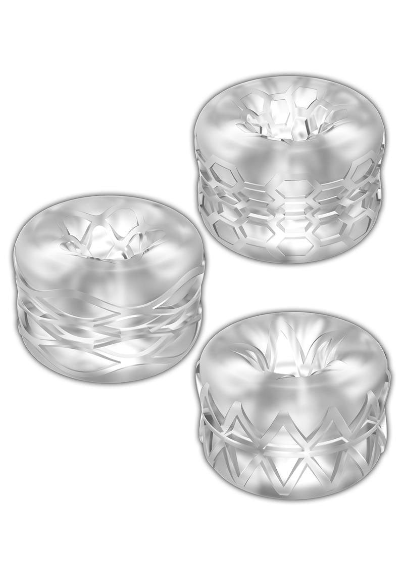 Zolo Bumperz 3 Piece Set – Textured Strokers > Sex Toys For Men > Masturbators > Manual