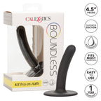 Boundless 4.5"/11.5cm Slim Probe in Black with Suction Cup Base > Dildos > Neutral Dildos