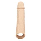 Performance Maxx Life-Like Extension 8 Inch Ivory with Scrotum Strap and Thick Sleeve > Sex Toys For Men > Penis Sleeves